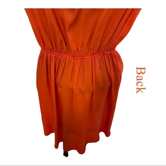 Beautiful Orange Sleeveless High/Low Dress. Size Medium - Picture 2 of 4